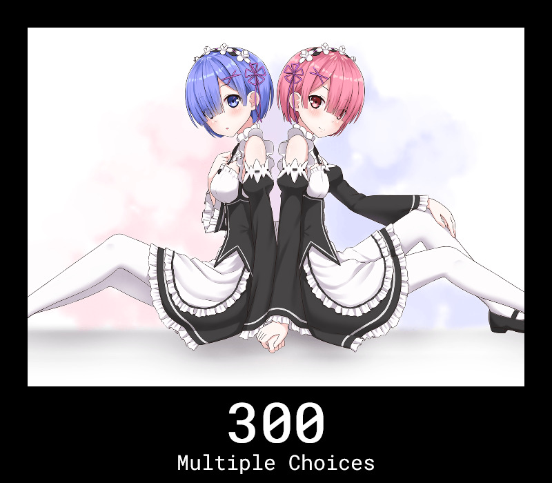 300 Multiple Choices